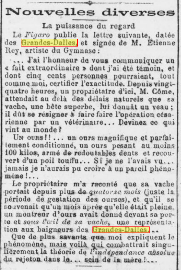1886-07-19 "Le Petit Troyen" (RetroNews-BnF) VACHE OURS !